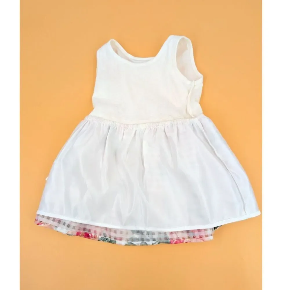Childrens Place Dress Girl 2T Lace Floral Print Layered Puff Skirt Party Wedding